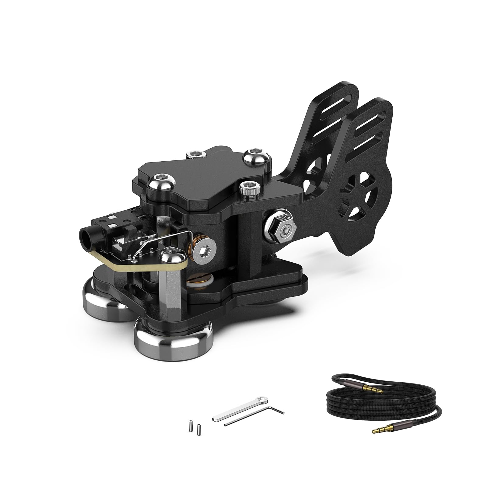 PUTIKEEGアマチュア無線電鍵 モールス信号の練習機-ラジオHAM送信電信 ダブルパドルモールス信号キー ..