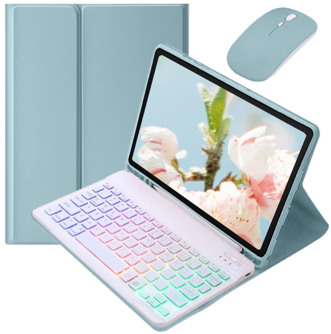 乐天商城 - Disonbeir カラフルバックライト 対応 Xiaomi Poco Pad 12.1/ Xiaomi Redmi Pad Pro 12.1インチ キーボードケース マウス付き おしゃれ かわいい バックライトキーボード ケース マグネット分離式 女性