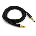 3APLUS EMG16ヘッドホンケーブル 4.4mm バランス 交換用ケーブル 6N単結晶銅16芯 5極 TRRS信号配列 hifiman/beats/Fostex T60RP等片出しヘッドホンに適合 ブラック 2.0m