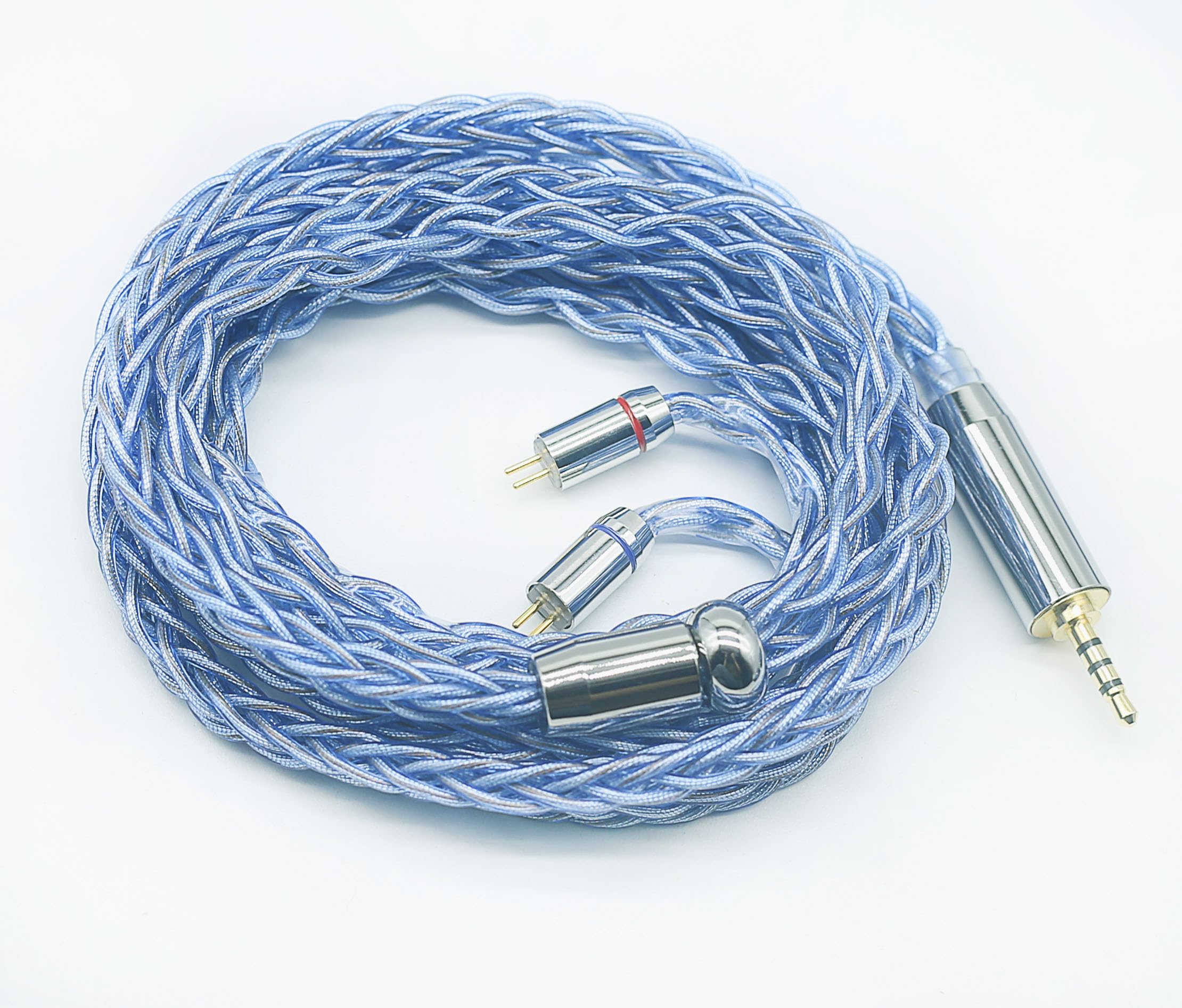 【JSHiFi-Magic】2pin2.5mmリケーブル 銀箔糸&銅箔糸線材 2pinイヤホンアップグレードケーブル 2.5mmイヤフォン交換ケーブル (2pin2.5mm)