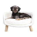 BingoPaw 小型犬 ソファーベッド 洗える 10kg かわいい おしゃれ 椅子型 ペットベッド 柴犬 耐噛み おもしろ ペットソファー 足付き 猫/うさぎ ふわふわ もこもこ 冬/夏 通年 安定性