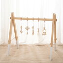 let's make ベビージムセット木製 プレイジム 新生児 0ヶ月? 早期教育 あんよバタバタ うつ伏せ ねんね期 ハイハイ期 知育玩具 人気 出産祝い ベビー用品 女の子 男の子 (ホワイト)(3)