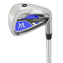 MAZEL (マゼル) WM-X1/2 ゴルフ クラブ アイアン スチールシャフト 単品(番手:1,2,3,4,5,6,7,8,9,AW,PW,SW) メンズ 右用/左用 フレックス:S バッグなし・クラブのみ (青,単品 番手:0, 右利き)(3)