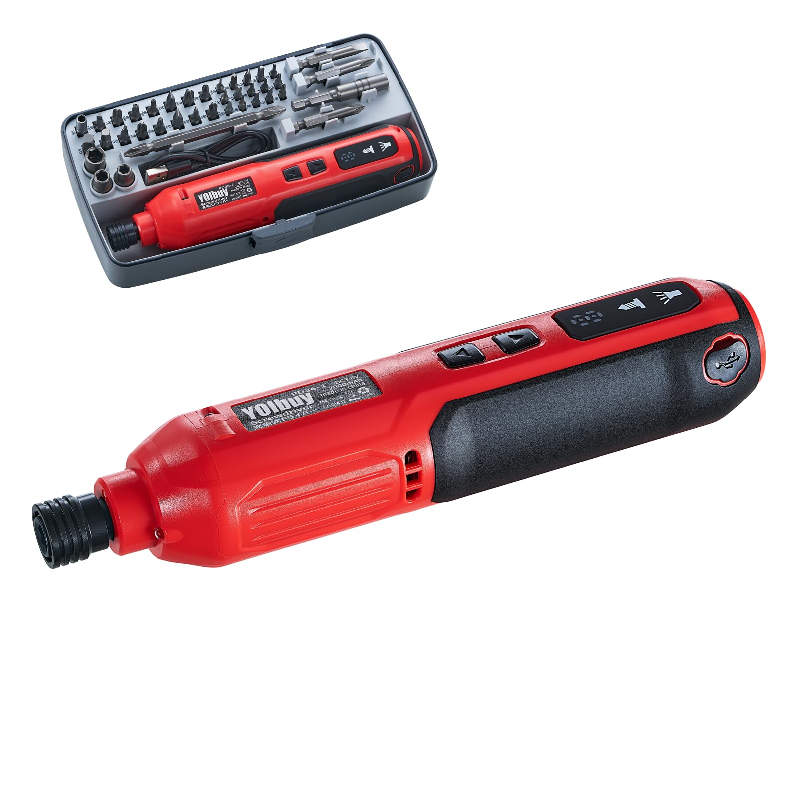 YOIbuy PRO 3.6Vżưɥ饤С, 5®max300rpm, ղž, ֥졼ǽ, ưmaxդȥ...