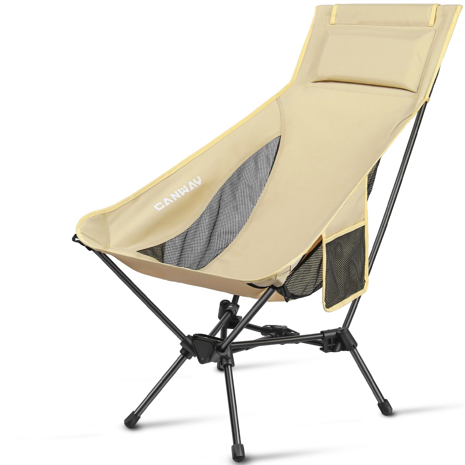 CANWAY 折りたたみ椅子 軽量 耐荷重180kg キャンプ用チェア コンパクト アウトドア ハイキング ピクニ..