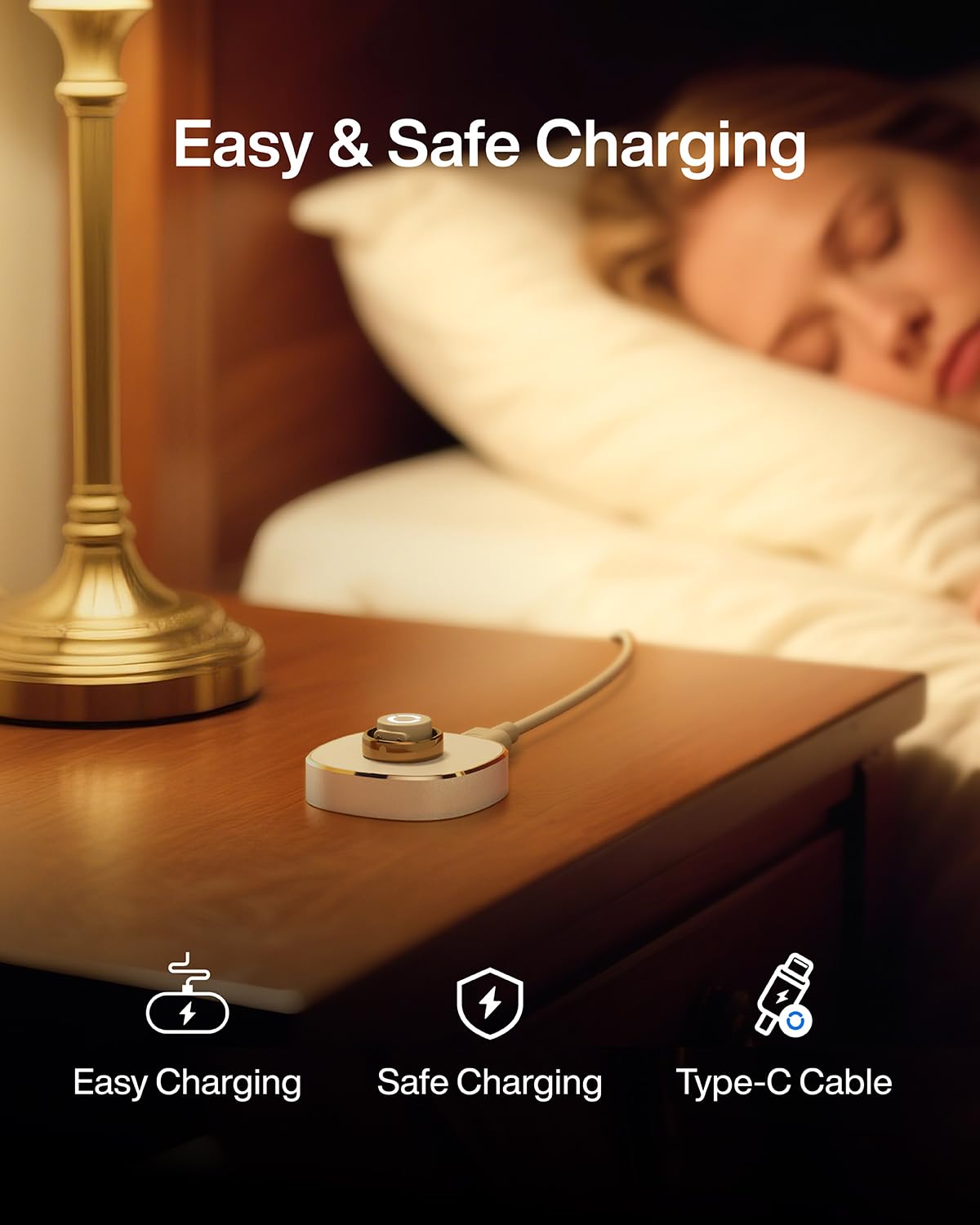 RingConn 充電ドック Type-Cケーブル付き充電器ベース Gen 1 Gen 2 スマートリング全サイズ対応