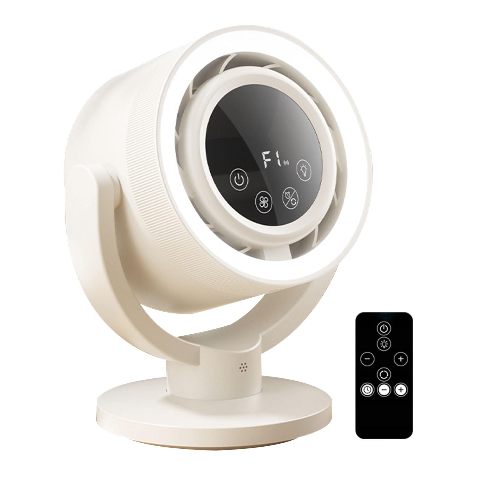 楽天湖南オンラインサーキュレーター 【新登場】harulife 静音 DCモーター 扇風機 パワフル送風 省エネ 上下左右首振り 4000mAh 大容量 バッテリー内蔵 4段階風量 リモコン付き 小型 空気循環 部屋干し 衣類乾燥 節電 熱中症 暑さ対策 （ホワイト）
