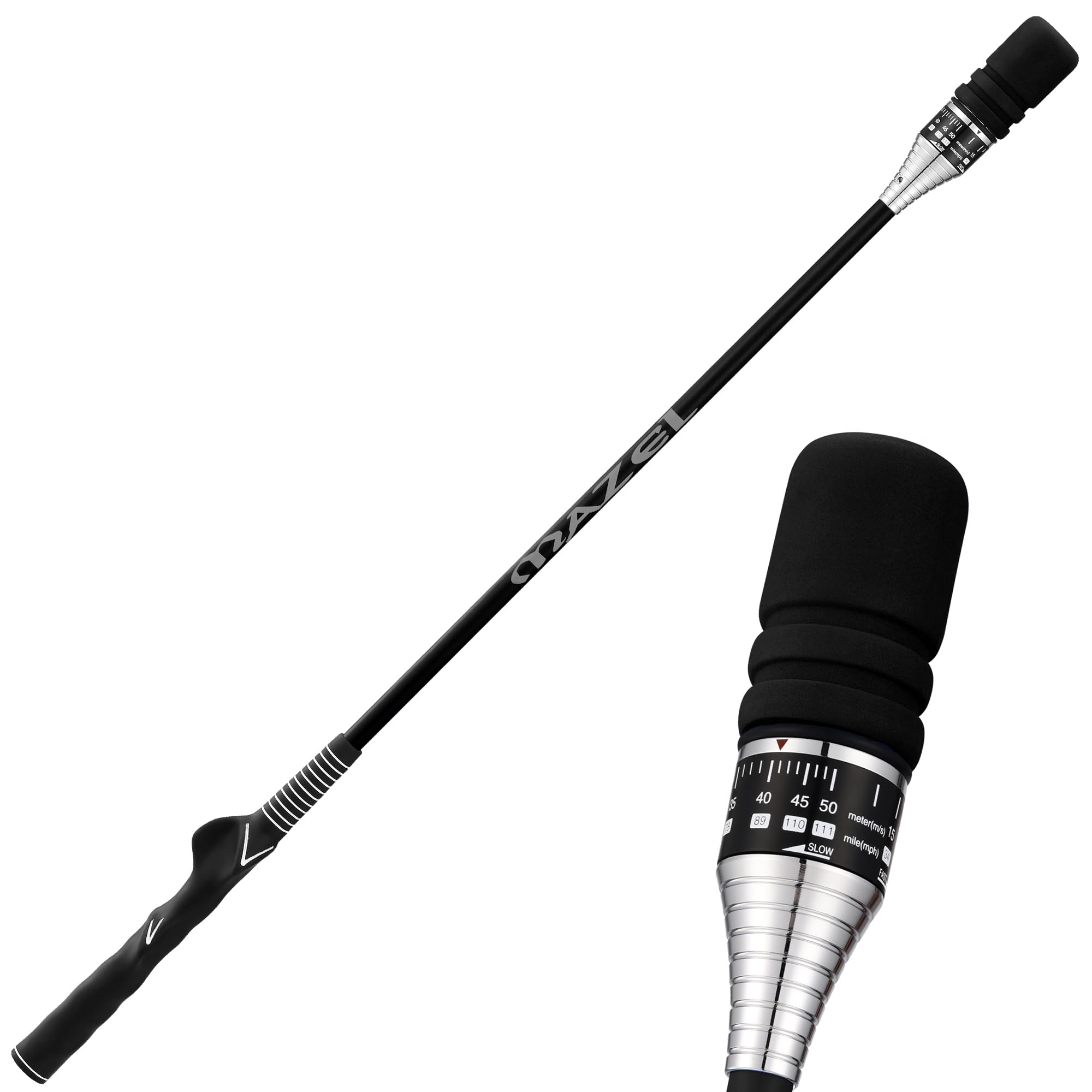 乐天商城 - MAZEL (マゼル) ゴルフスイング練習器具 音が鳴るスピードを調節が可能 ゴルフ 素振り練習器具 ゴルフスイングトレーナー ゴルフ練習用バット 室内ゴルフ練習道具 トレーニング器具 ゴルフスイング練習機 ゴルフ棒 練習用品 セルフチェック 初心者 上級