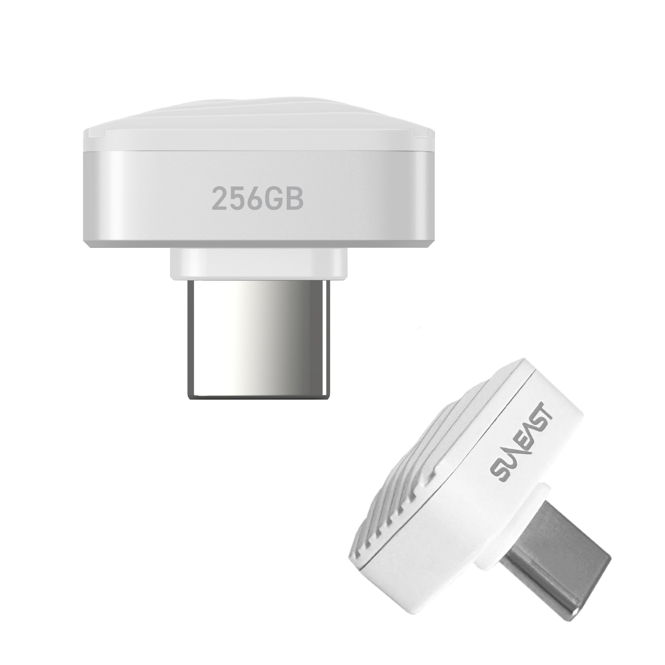 楽天湖南オンラインSUNEAST 外付けSSD USB-C接続 Portable SSD Nano（Android/iPadOS/iOS/Mac/Windows11対応） ホワイト 256GB /ポータブル型] SE-PS256G2LNN1WF