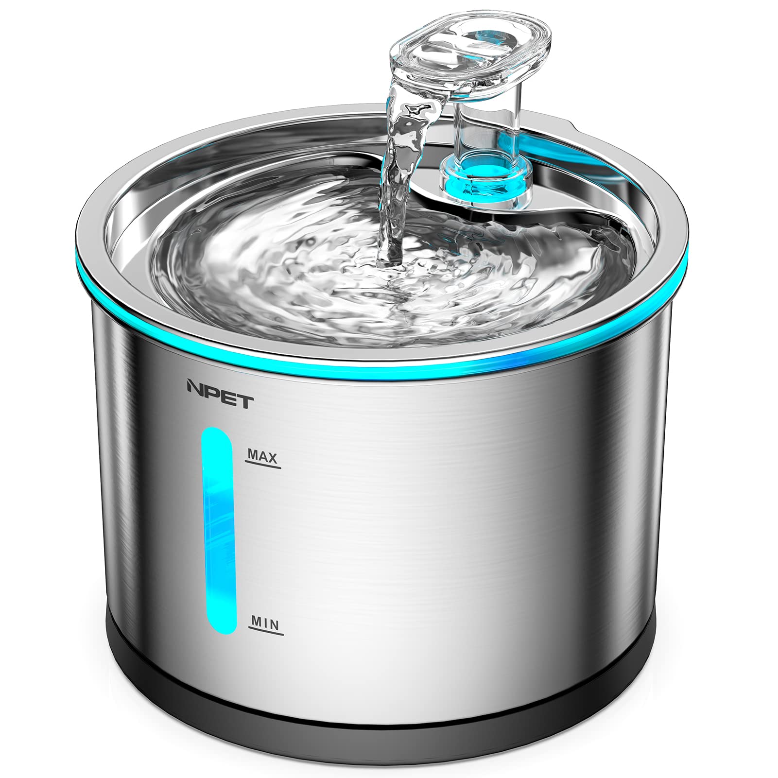 NPET ペット自動給水器 WF210 ステンレス製 蛇口式 1.5L 猫/中小犬用 食器洗い機対応 お手入れ簡単 節..