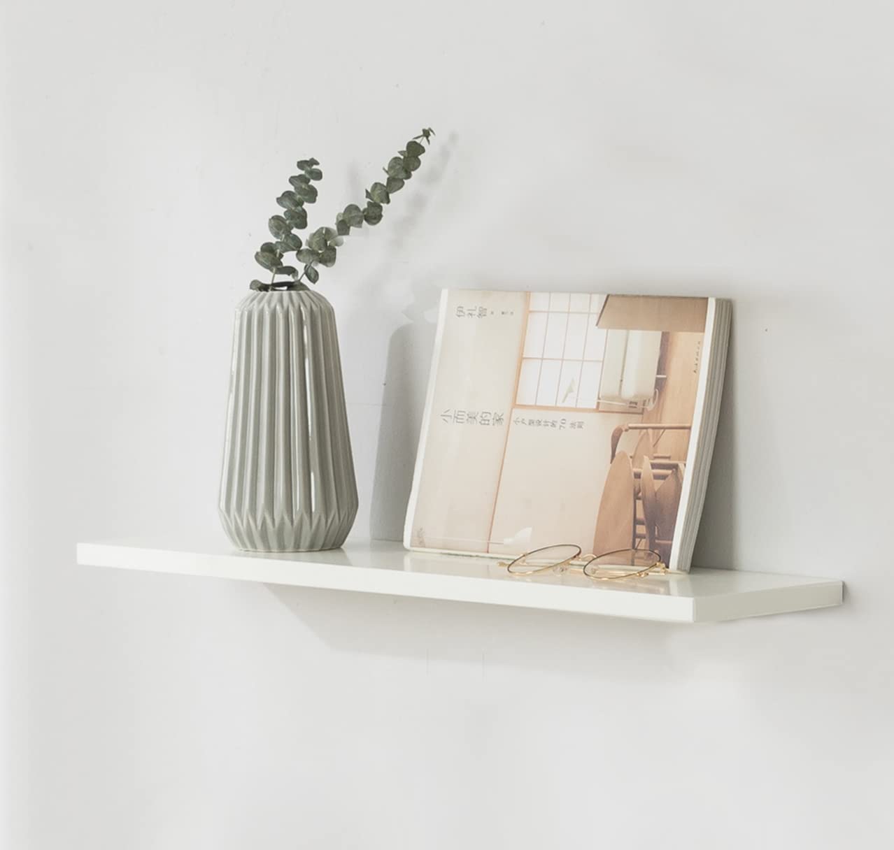 myoseya ウォールシェルフ 木製壁棚 壁付け棚 壁かけ棚 飾棚 壁収納 壁につけ棚 おしゃれ 簡単組立 壁..