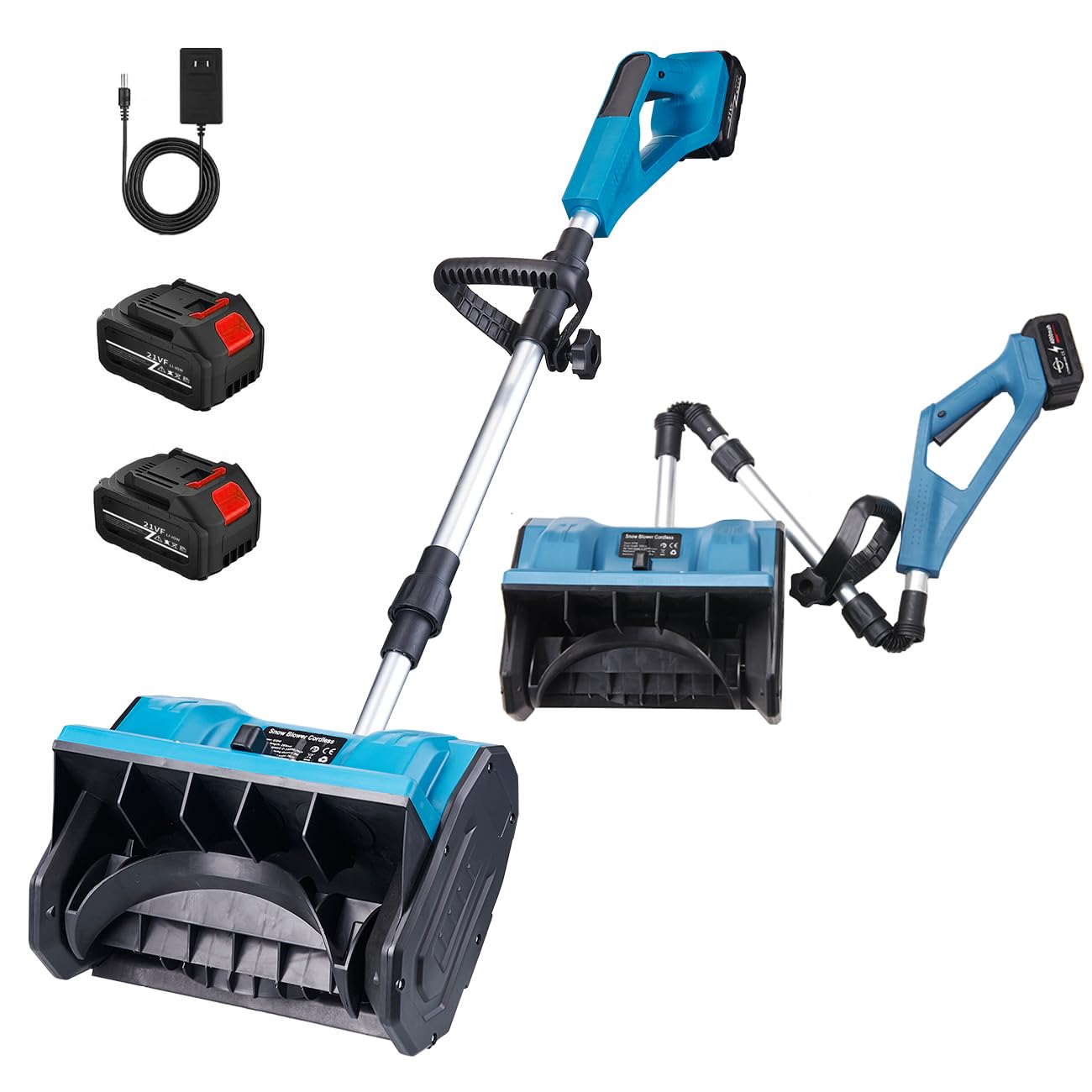 電動除雪機 家庭用 充電式 除雪機 手持ち式 コードレス 除雪機 コードレス 充電式スノーショベル 素早..