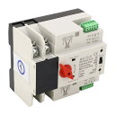 電源切替スイッチ デュアルパワー電源自動切替器 二次配電 AC110V コンパクト 自動転送スイッチ PCクラス絶縁型 側配電 ATS 二電源自動切替スイッチ 35mmレールへの取り付け 電源システム