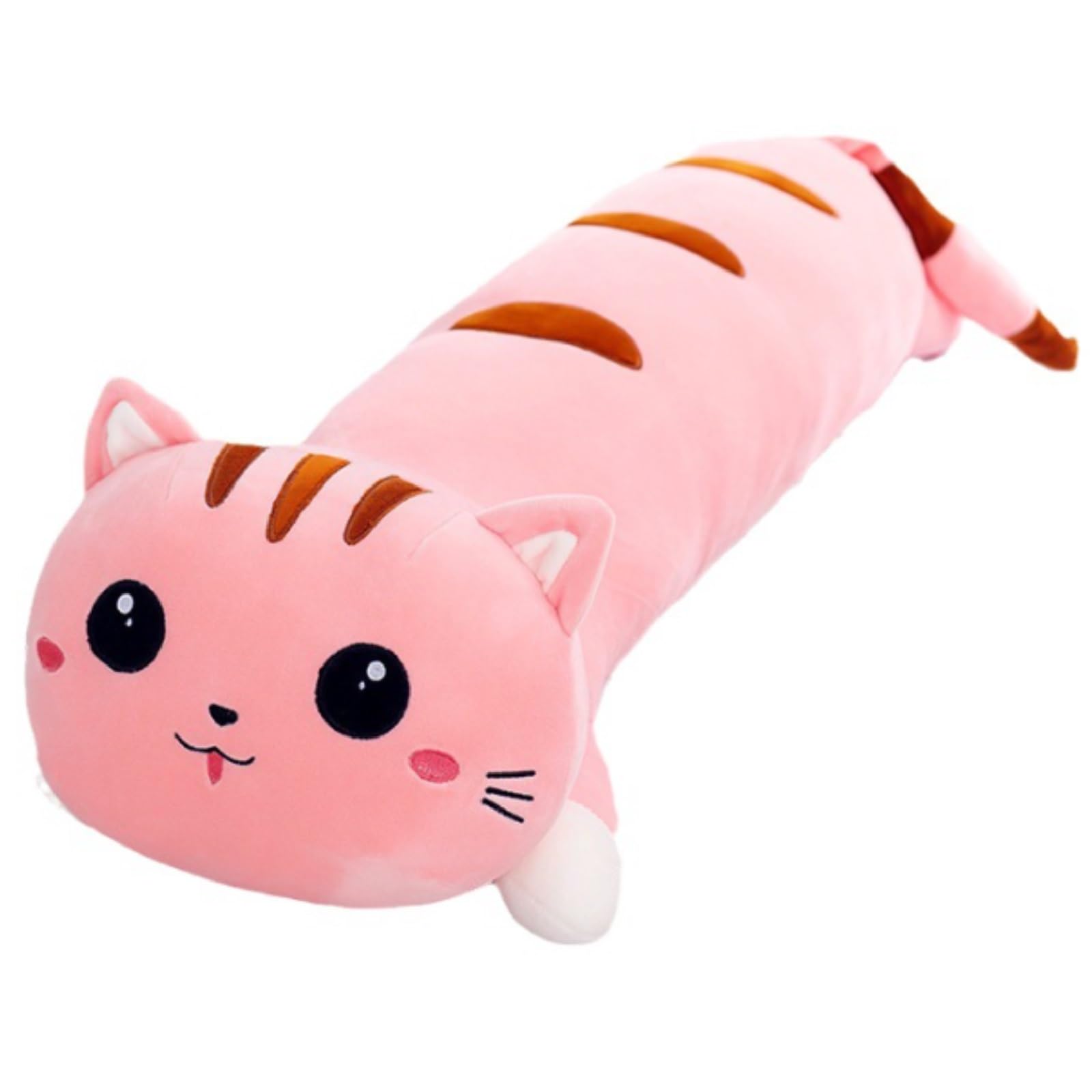 [Stylish Soda] 抱き枕 ぬいぐるみ 猫 本体 だきまくら ねこ 枕 わたしのモモちゃん (ピンク,130cm)