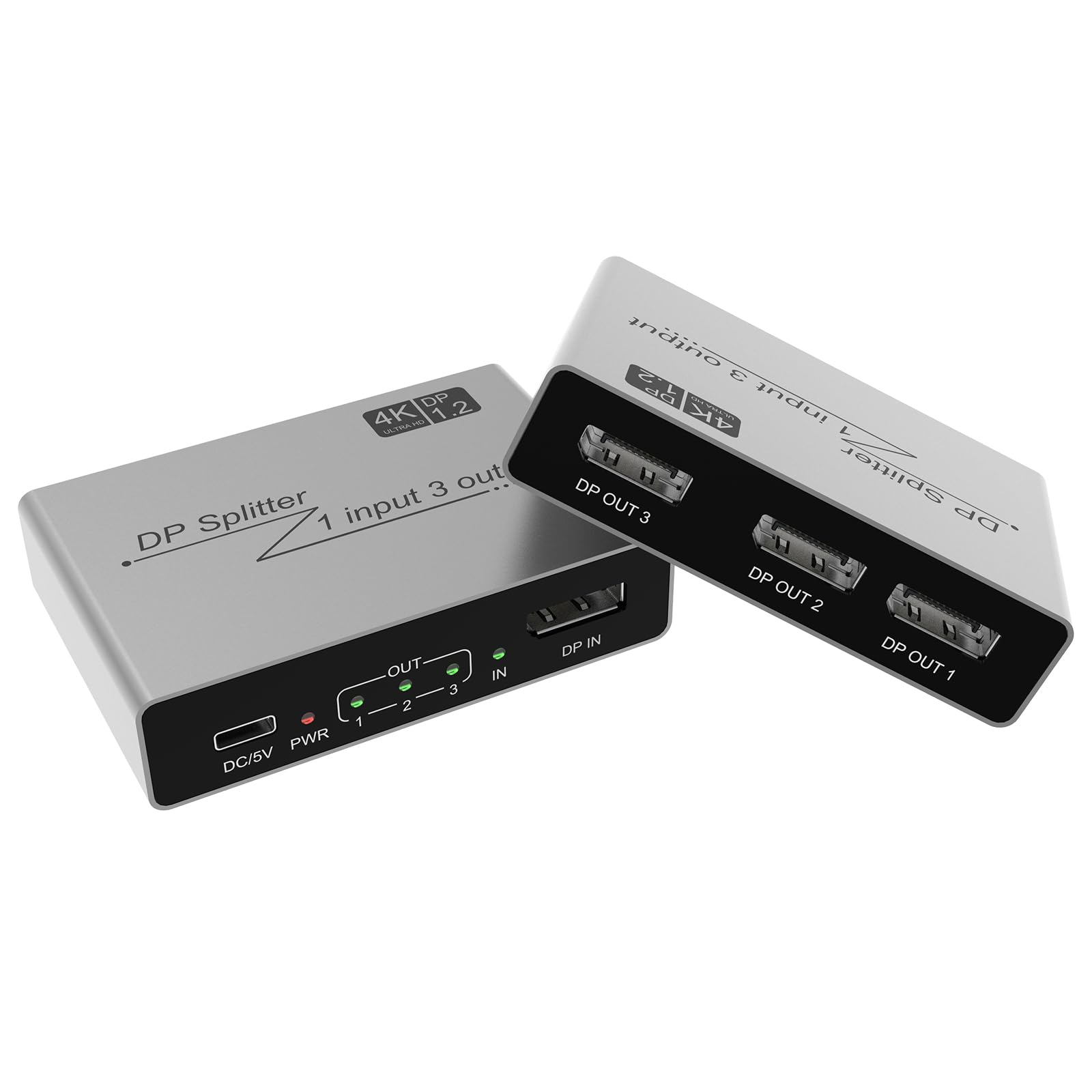 楽天湖南オンラインRenvmexy DisplayPort 1分3分配器 | 4K@144Hz/120Hz/60Hz対応 | DP1.2/1.0互換 | HDRパススルー | SST/MSTモード対応 | アルミニウム合金製 | Windows、Mac、Android対応