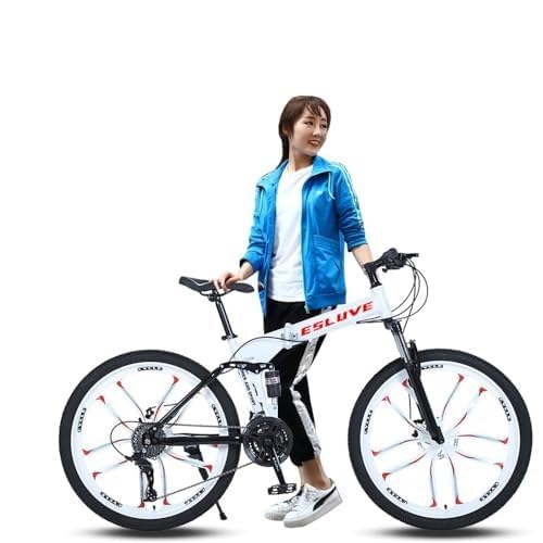 G-AVERIL マウンテンバイク 折りたたみバイク 自転車 26インチ 21段変速 適用身長160cm以上 折りたたみ サスペンション ディスクブレーキ 軽量化高炭素鋼フレーム MTB マウンテンバイク 大人 子供用 通学 通勤 サイクリング