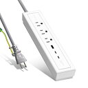 Innfact 73W 電源タップ マグネット付き 延長コード 2m|GaN急速充電対応 3AC口+USB-C 2ポート+USB-A 1ポート|テーブルタップ たこ足配線対応 コンセント おしゃれ 插・板|iPhone iPad MacBook Andro