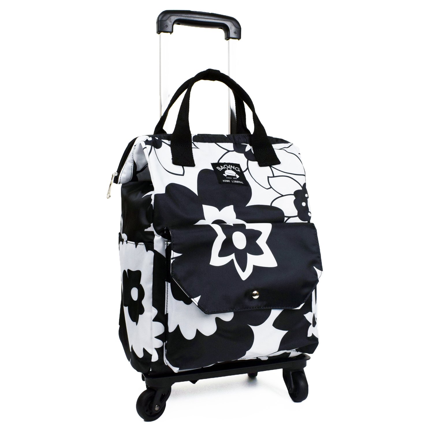 [神戸リベラル] ショッピングキャリー リュック カート キャリーバッグ 横押し 機内持ち込み 完成品 90..