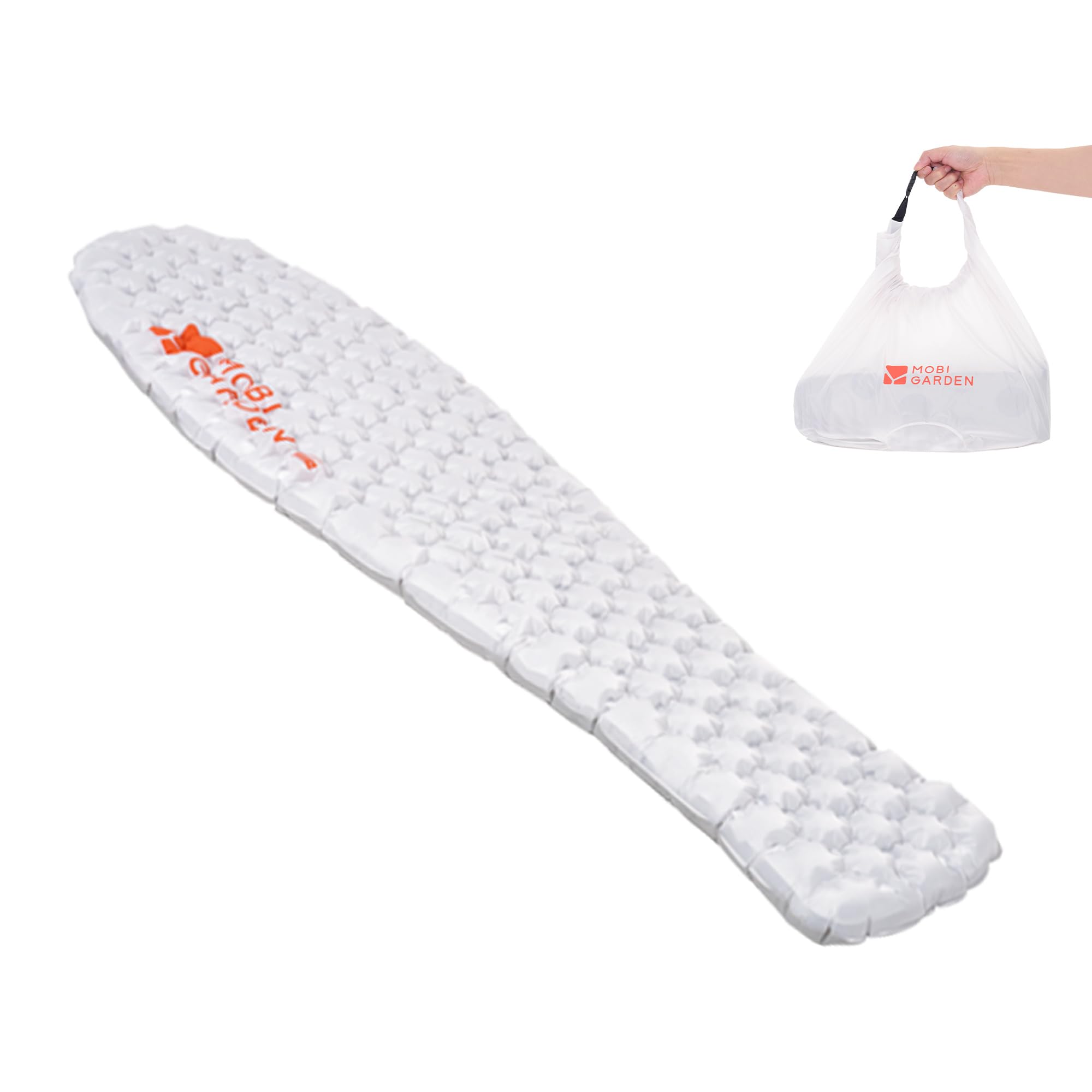 MOBI GARDEN 高R値エアーマット【TPU防水・静音素材】R6.0 約443g超軽量 インフレーターマット 厚手8cm..