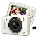 4Kデジタルカメラ、6800万画素、2.8インチ液晶、16倍デジタルズーム、1080P動画、AFオートフォーカス、充電式、32GBカード付属