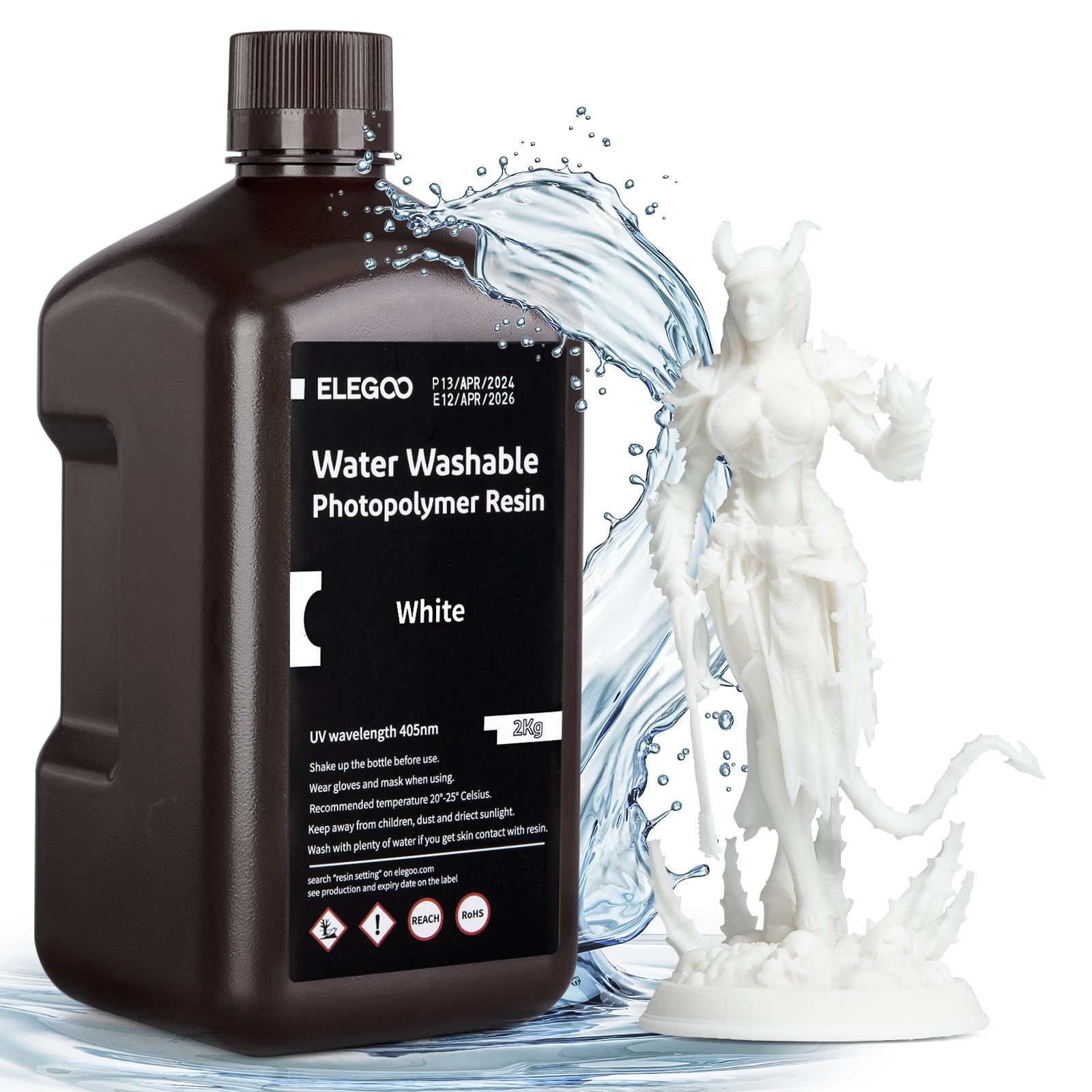 ELEGOO  2000g ¤3Dץ󥿡 ǽUV쥸 405nm Ųǽ LCD 3Dץ󥿡(...