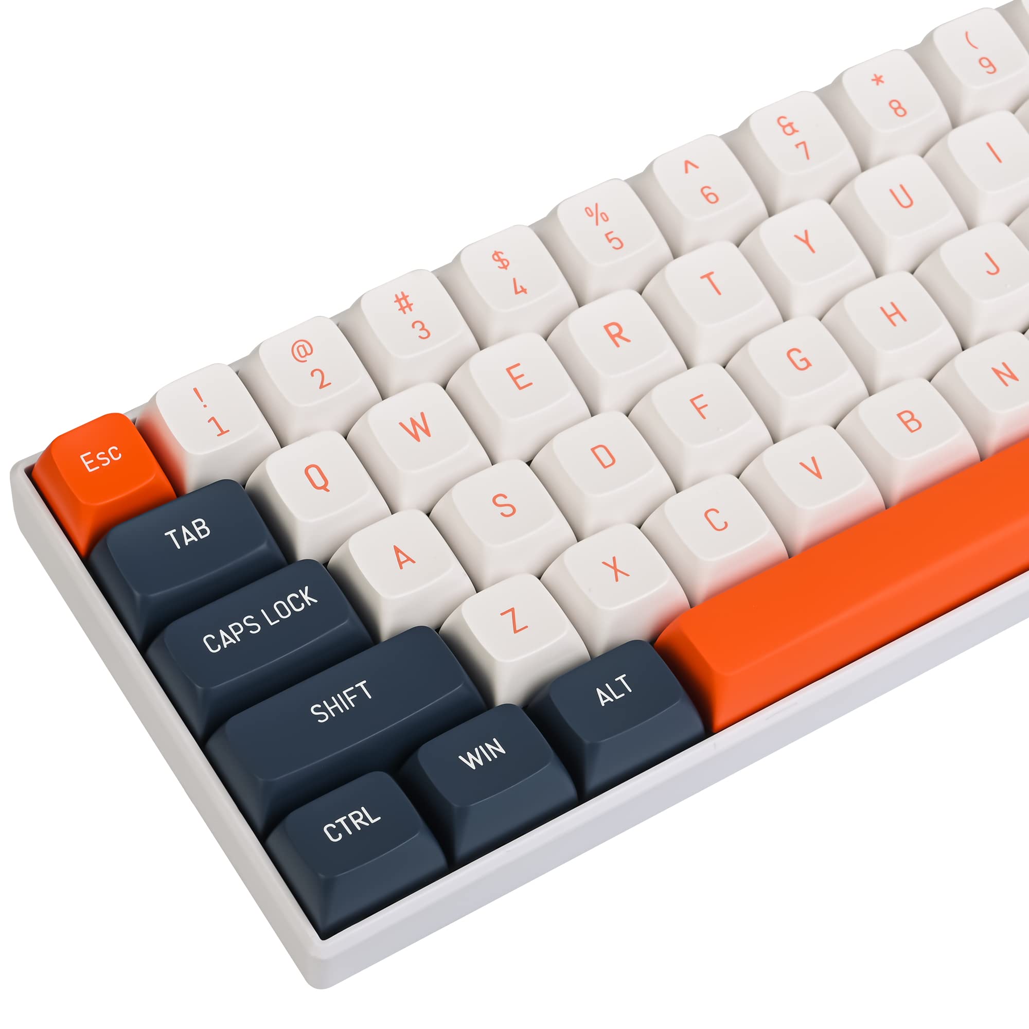 orange CSAカスタムキーキャップ、160キーダブルショットキーキャップセットはCherry/Gateron MXスイッ..