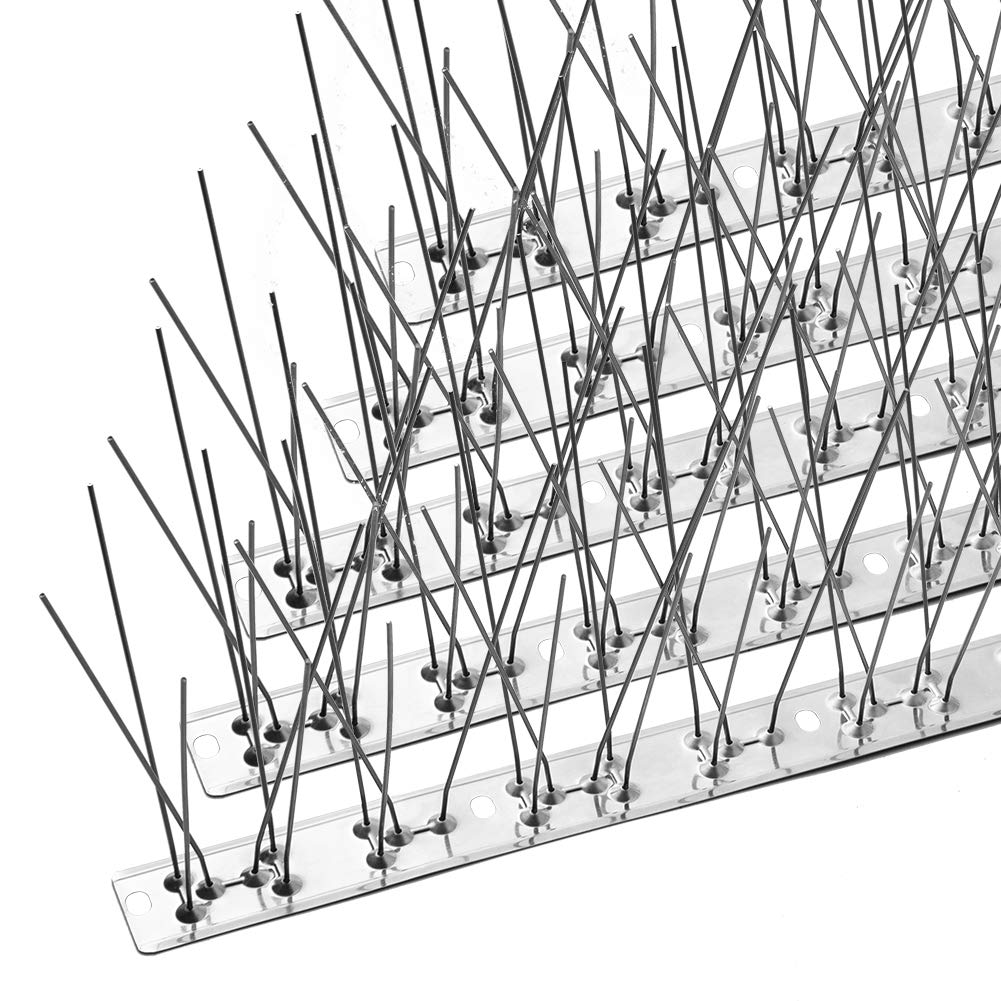OFFO 鳥よけ 鳩よけ 100%ステンレス製 耐候性が である 34.5cm 15個入り 517cm 取り付けアクセサリが付属 針が密集する カラスよけ 糞害防止・景観を損なわずハトなどの害鳥による被害を防ぐ …