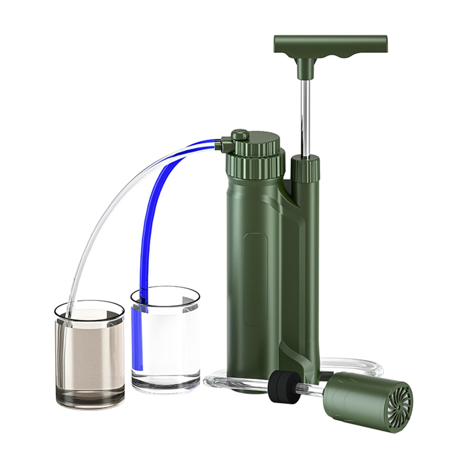 Reyaleen 浄水器 災害 - 携帯浄水器 浄水器 アウトドア 濾過器 【防災士推奨】携帯浄水器 日本製 災害用浄水器 RO膜(0.0001μm) 川の水を安全・安心に飲 水濾過 携帯用 飲み水 災害用 防災用 キャンプ用品 非常用 防災グッズ 簡易浄