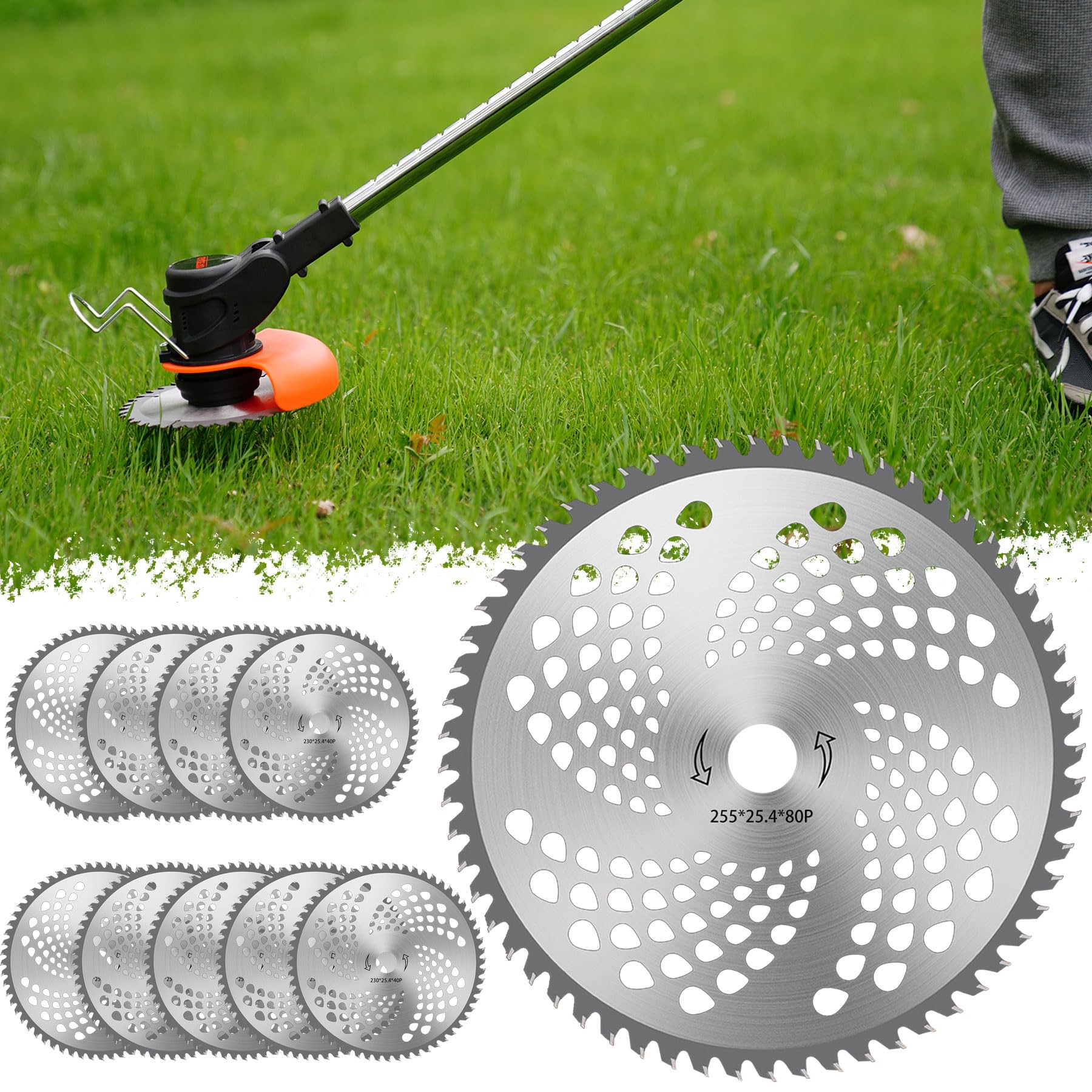 GENGKHOME(ガンコホーム) 草刈り機の刃 替え刃 草刈り機 チップソー 刈り払い機 草刈チップソー 超軽量..