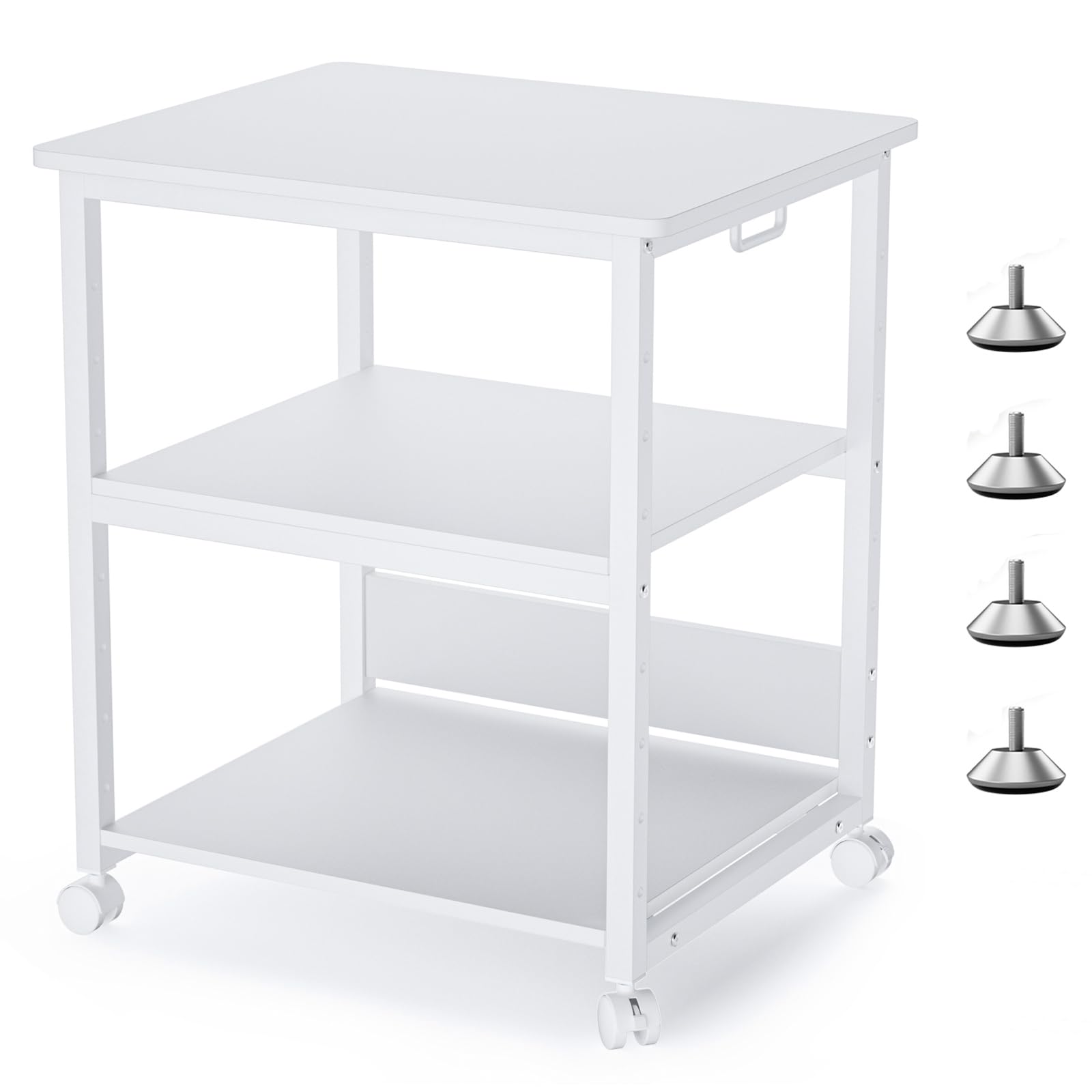 DEWEL プリンター台 キャスター付き a3 プリンターラック プリンターワゴン コピー機 台 プリンタ 複合..