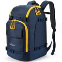 Unigear スノーボード バックパック スキー ブーツバッグ 大型 スキーヘルメット バッグ 大容量 55L 7色 (ブルー)
