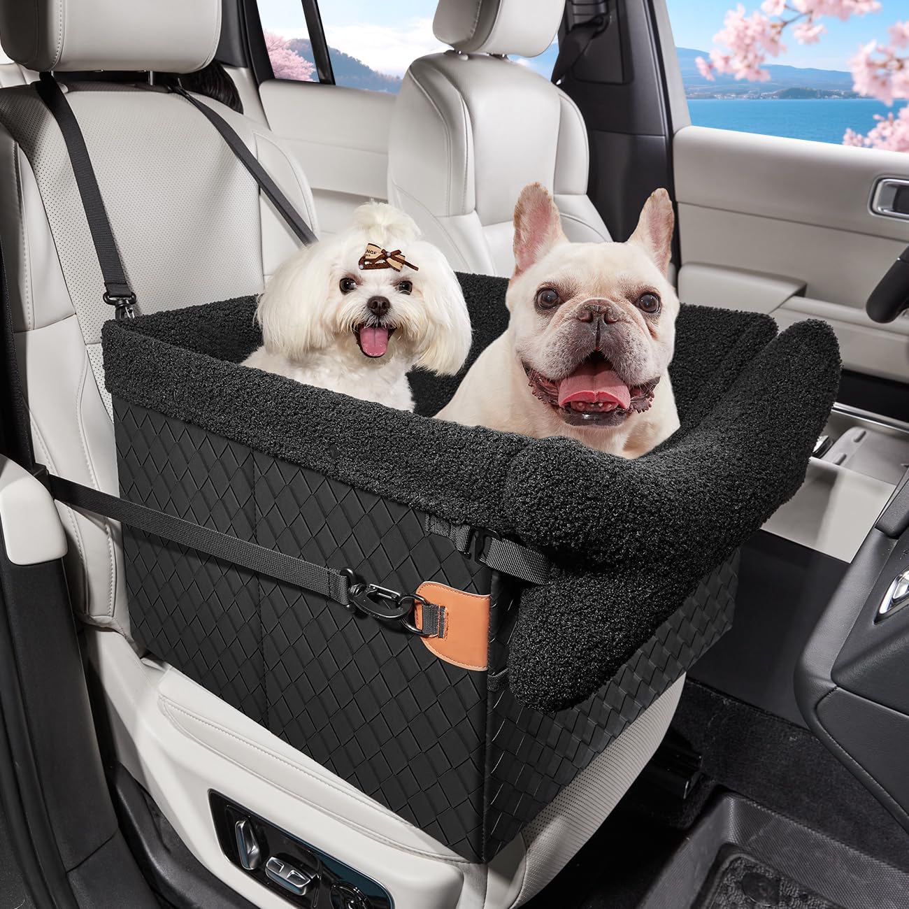 Cavoyo 犬 車 シート ドライブボックス 三重固定 助手席 後部座席 ペット 車用ベッド 型崩れしない 折..