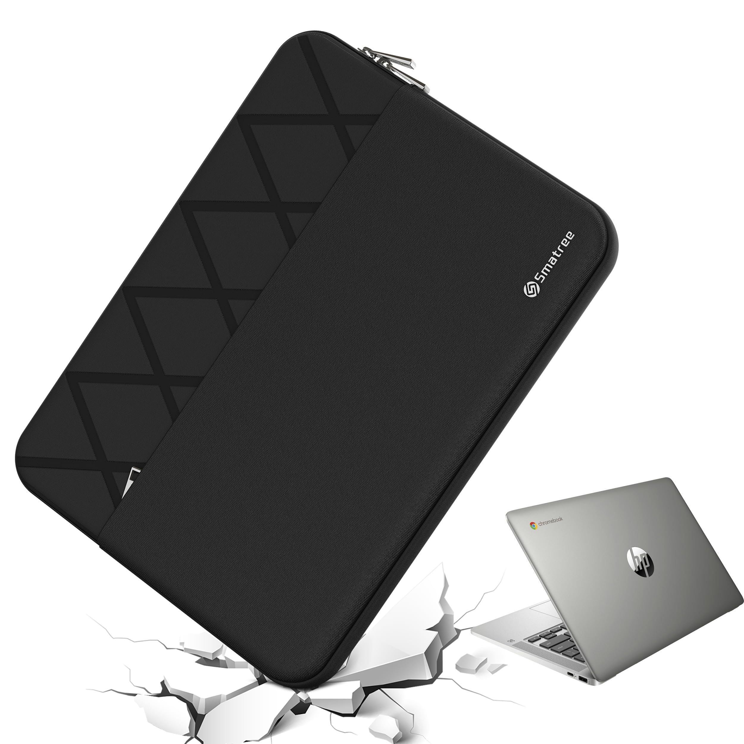 Smatree パソコンハードケース 14インチ-14.5インチ Lenovo ASUS Samsung MSI Microsoft HP AcerノートPC ワイドPC対応 インナーバッグ ラップトップスリーブ 軽量 撥水加工 アクセサリーポケット付き