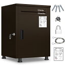 VIAWELL 宅配ボックス 大容量 自宅用 宅配BOX ポスト 防災宅配便ボックス 簡単な組み立て 盗難防止 両開扉 簡単設置 防水 防塵 宅配ポスト 郵便ポスト 一戸建て用 マンション 屋外