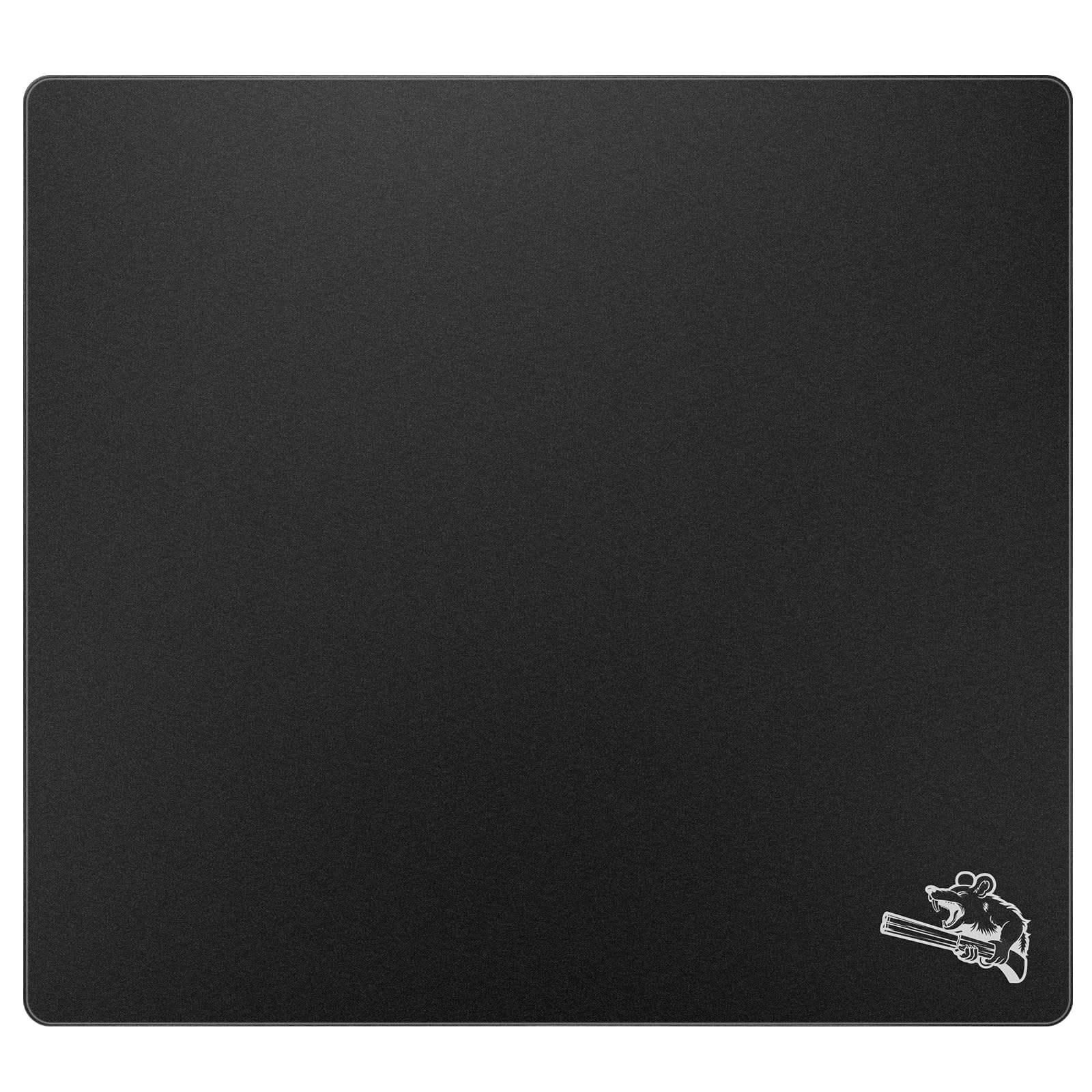 SIROOLAC グラスゲーミングマウスパッド 400mm×500mm FPSゲーム 特殊強化ガラス 耐久性に優れ 厚さ3mm 正確かつ迅速に対戦相手を狙い撃つことができます (400mm×500mm, ブラック)
