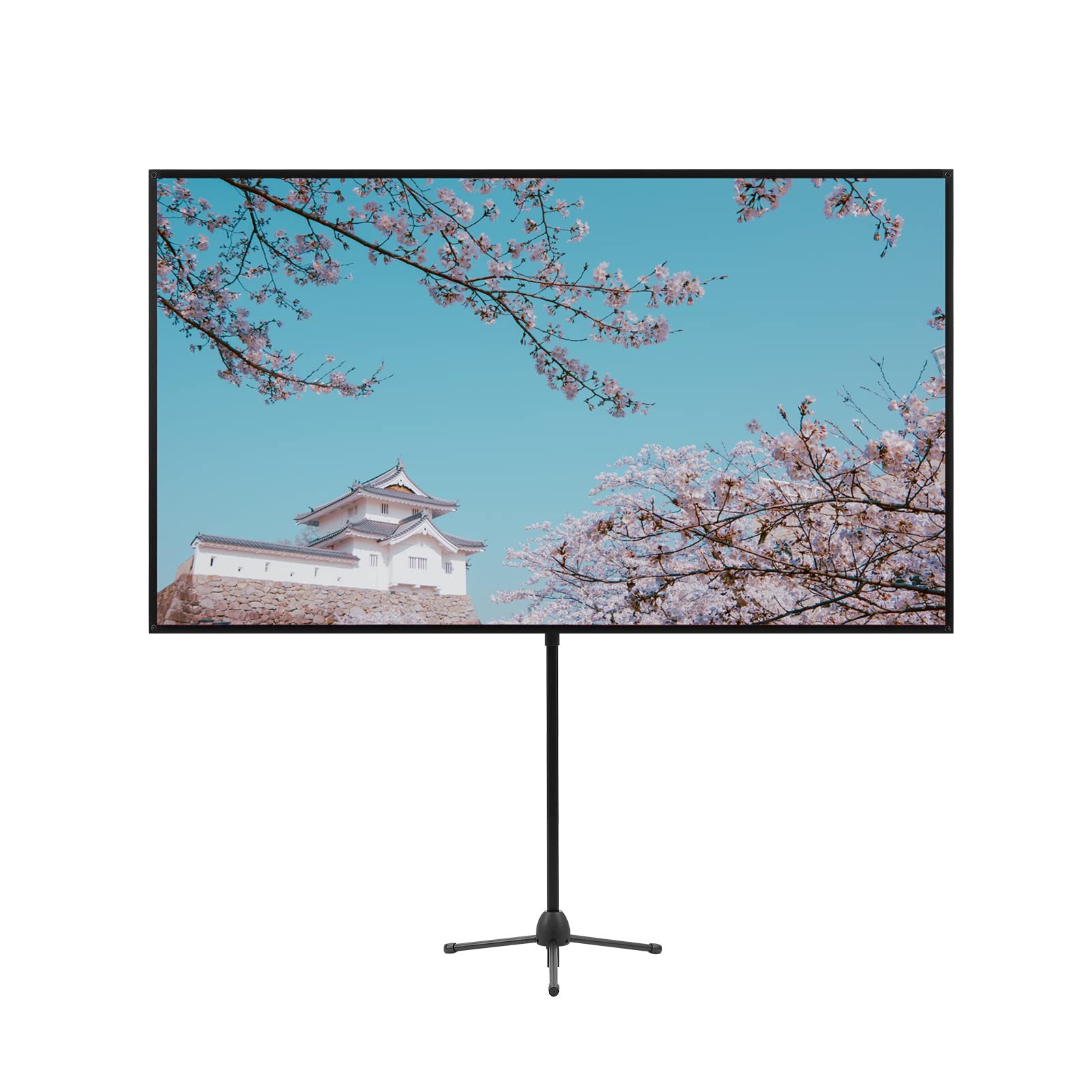プロジェクター スクリーン プロジェクター用 スクリーン 自立式 80インチ 16：9 分解せずに360回転 ポ..
