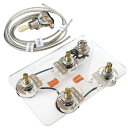 Musiclily Pro LPスタンダードヴィンテージ50s 配線済み配線キットレスポールエレキギター用 ニッケルスイッチ