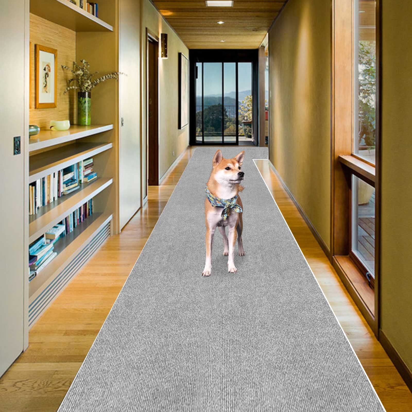 楽天湖南オンライン廊下敷きカーペットラグ ラグマット 台所マット ロング60×600cm JAYFAN キッチンマット 廊下 カーペット玄関 マットフローリングマットカーペット洗える PU 4 mm厚 拭ける 踏み心地いいラグ 滑り止めマット洗える 吸着マット床保護マットロ