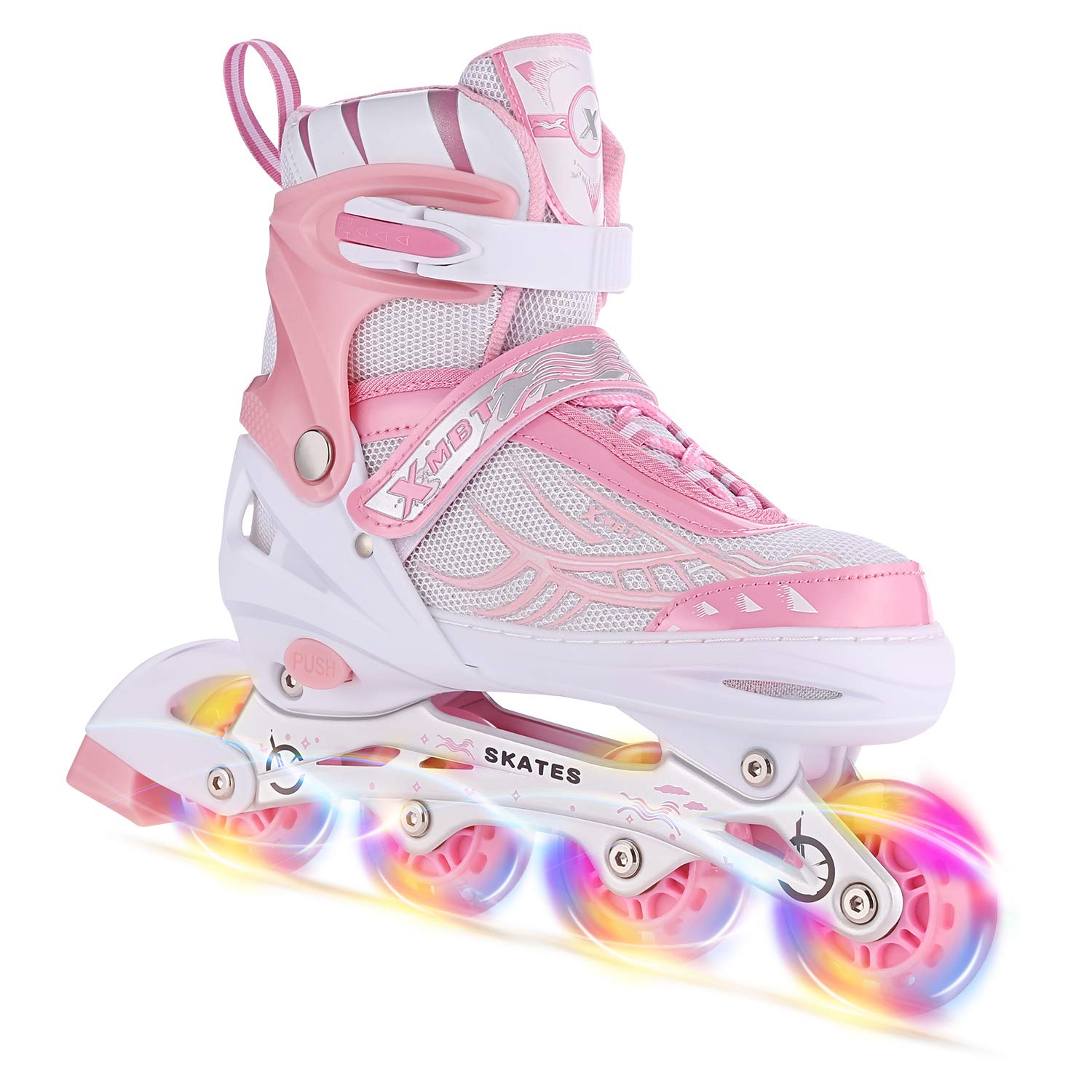 Folikzz インラインスケート 子供用 ローラースケート 女の子 男の子 サイズ調整可能 発光 大人用 キッ..