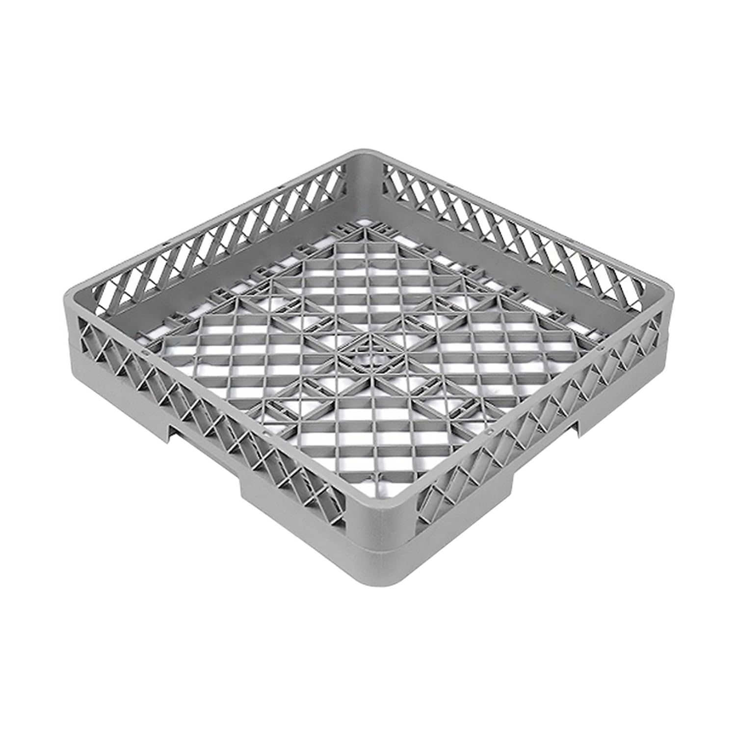 KoiFlow フラットウェアーラック 業務用 プレートトレーラック お皿向け 食洗機専用 トレーラック 水切りラック 洗浄ラック 運搬便利 洗浄効率アップ 食器洗浄機用 ホテル レストラン 食堂 カラオケ カトラリーラック水切り グレー お碗トレイ