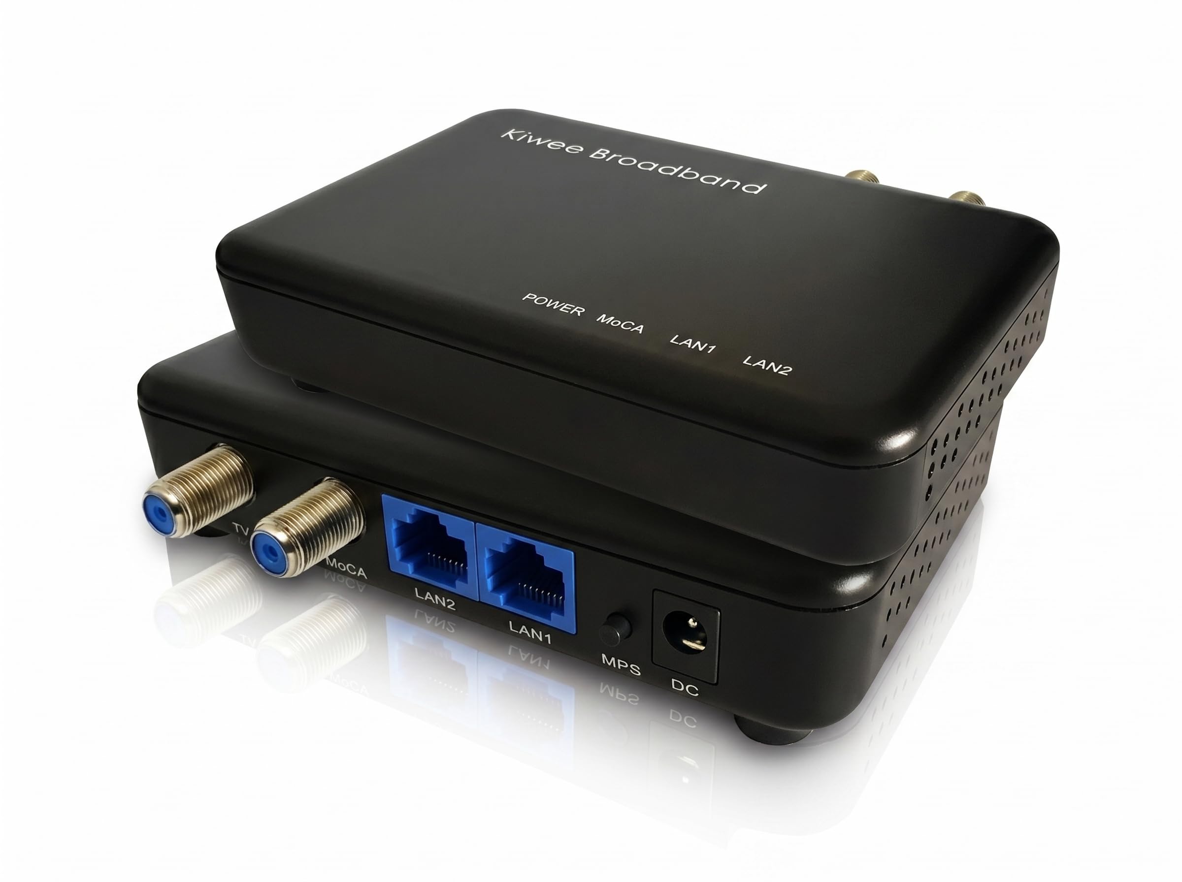 MoCA 2.5 アダプター デュアル 2.5GbE ポート搭載 (2台セット) | 拡張Eバンド (400・900MHz) | 衛星テレビ対応 | 2.5Gbps有線LAN (ストリーミング・ゲーム・メッシュWiFi対応) | ケーブル付属 | KB-M