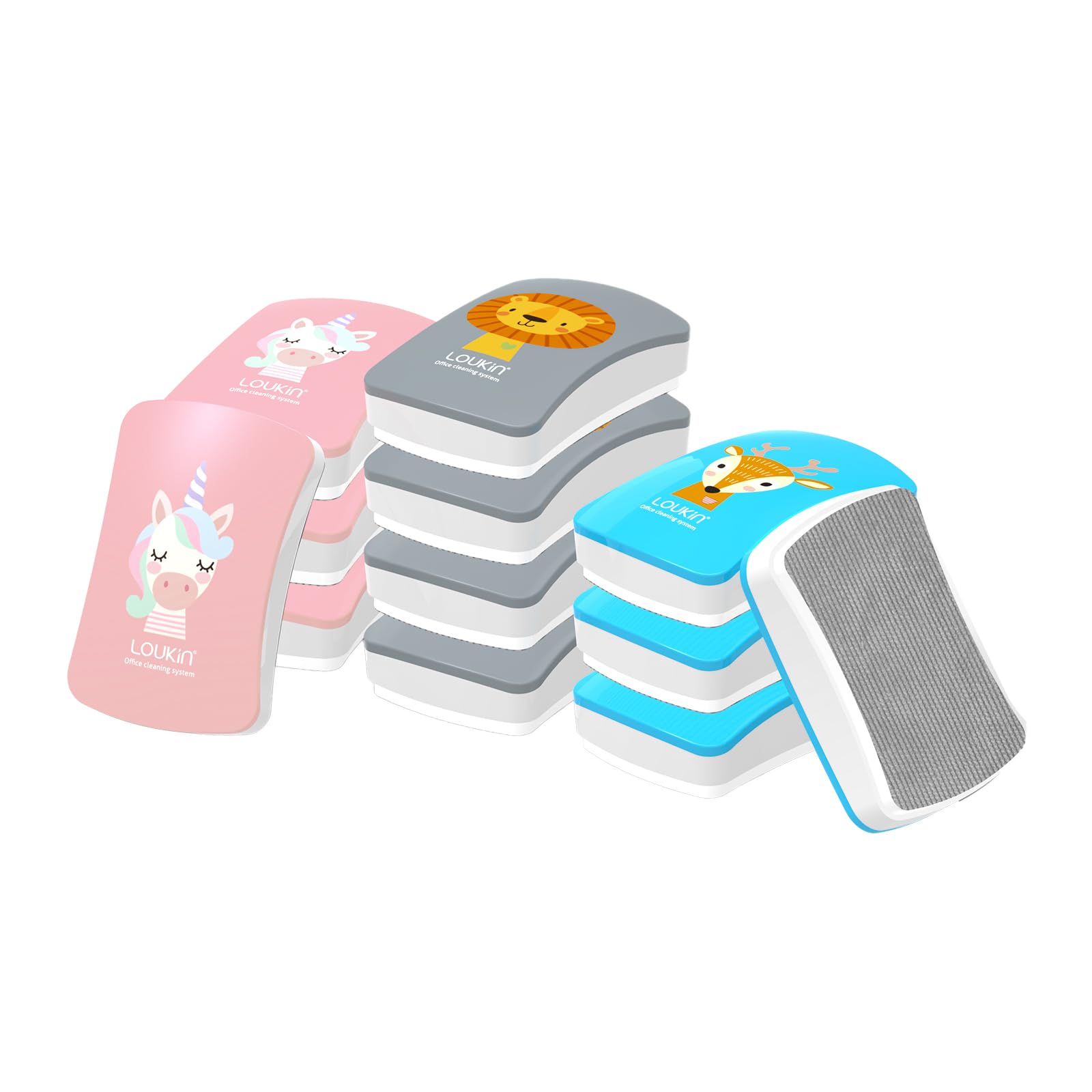 LOUKIN ホワイトボードイレーザー ミニサイズ 子供用 磁気 かわいい ミニホワイトボード消しゴム ミニ..