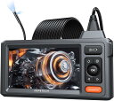 DEPSTECH ファイバースコープ デュアルレンズ 5インチIPSモニター搭載 1080P 内視鏡カメラ マイクロスコープ 7.9MM細型スコープ IP67防水 スコープカメラ LEDライト付き 自宅メンテナンス 車整備 配管検査 5M半剛性ケーブル