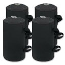 タープ テント 用 マルチ ウエイト テント 重り 水 テントウェイト ウェイトバッグ バンドテープ付き 10L ブラック 4個入り 水 タープテント 重し キャンプ コンパクト 万能ウエイト 注水式ウエイ (black)