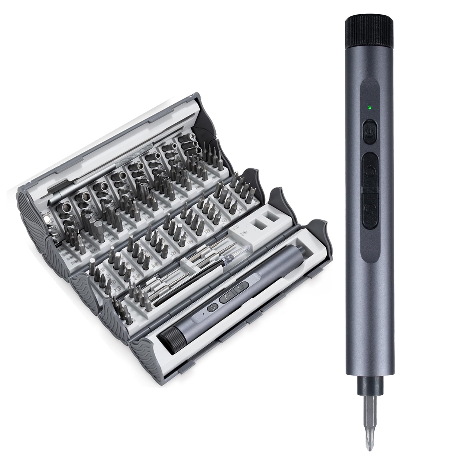 YOIbuy PRO ��ư��̩�ɥ饤�С� 124in1 �ȥ륯0.3Nm ��ž®��170rpm ����߹������ ��ư�ɥ饤���դ� ���ޥ۽����ġ�����° ���Ѽ�Ǽ...