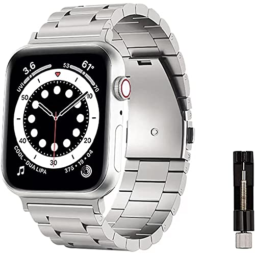 コンパチブル apple watch バンド チタニウム製 アップルウォッチ バンド 軽量 雨、汗に強い apple watch Ultra/8/7/6/5/4/3/2/1 38mm 40mm 41mm 42mm 44mm 45mm 49mm 調節工具付き