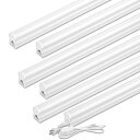 LED蛍光灯 40W形 器具一体型LED蛍光灯 T5 LED 直管 18W led 6000K 昼光色 天井照明 バーライト ベースライト 120cm 蛍光灯器具セット led照明 工事不要 軽量 連結コード付属 スイッチ付き【6本入り】