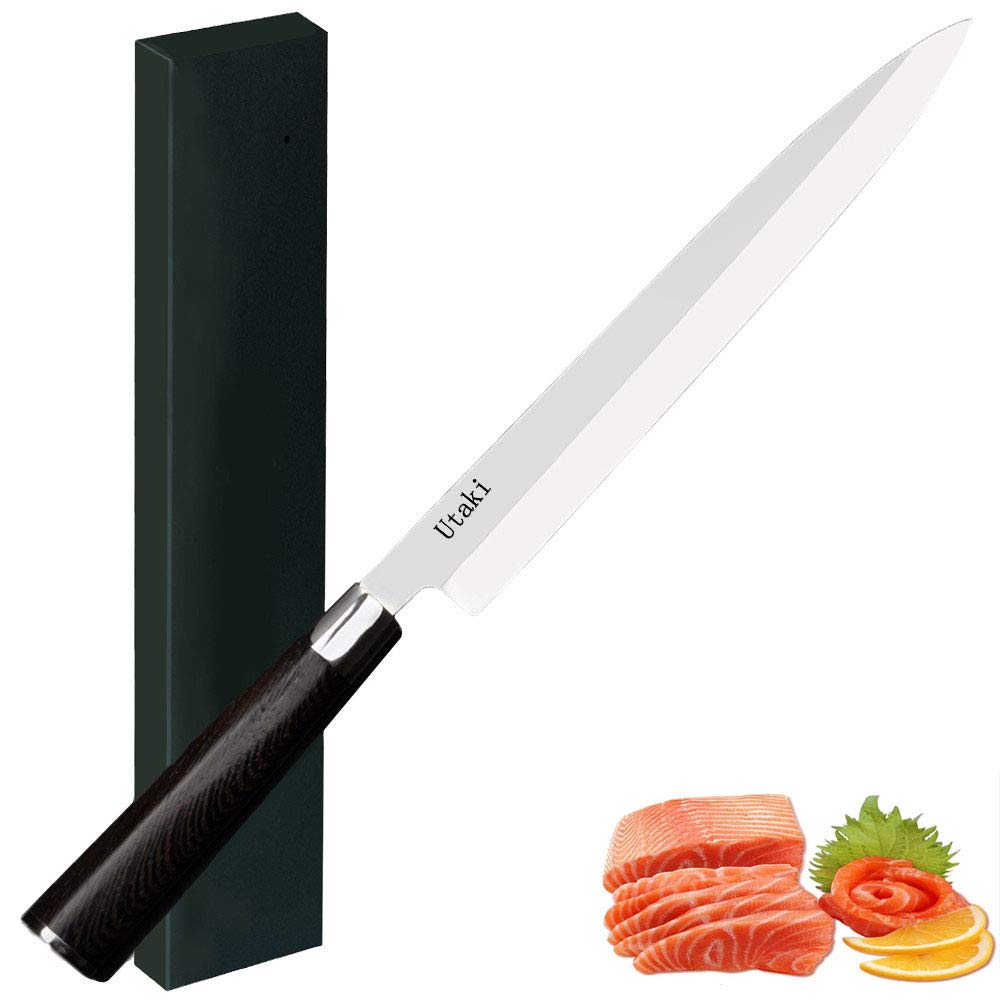 Utaki 刺身包丁 柳刃包丁 蛤刃 300mm 板厚4.2mm ドイツ4166鋼