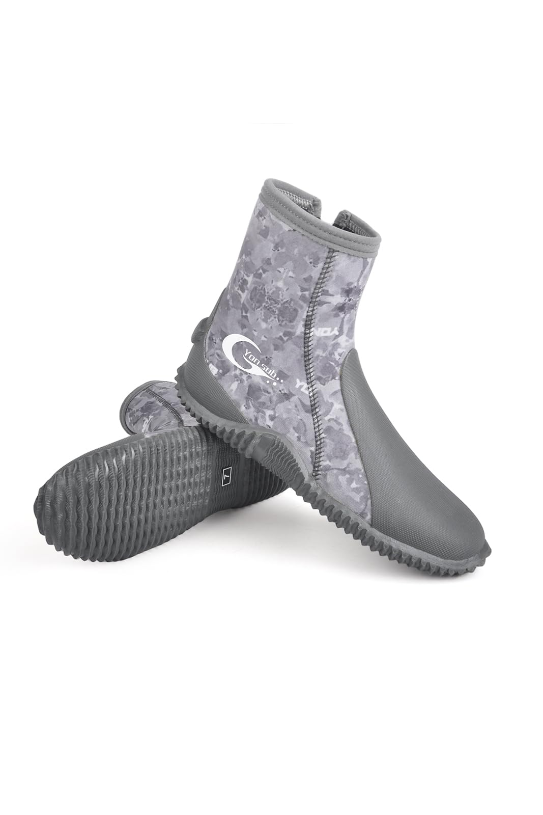 [MORGEN SKY] ダイビング ブーツ 5mm 磯靴 沢靴 渓流 ネオプレーンシューズ ハイカット 迷彩柄 滑り止..