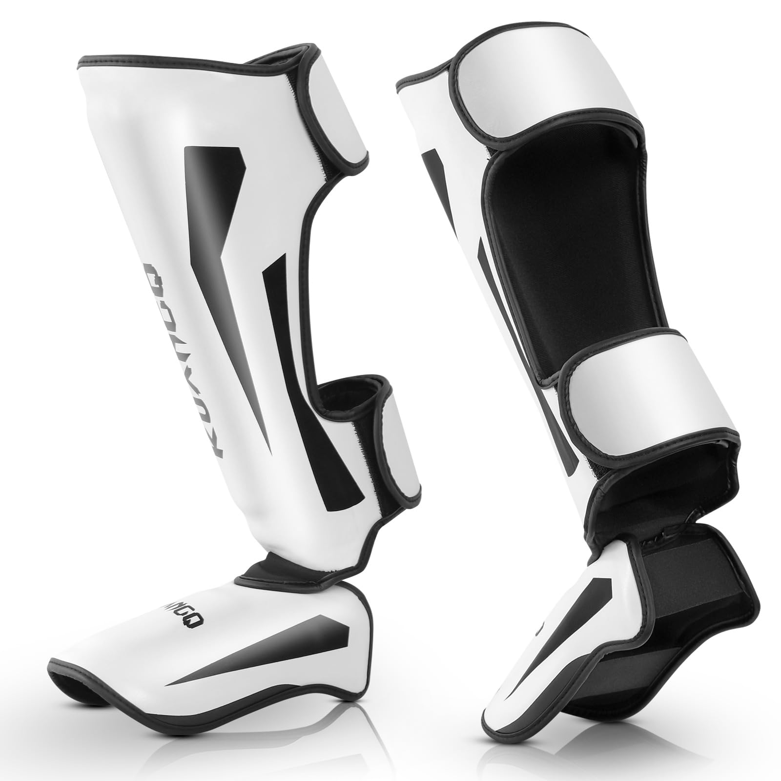 FIVING レッグガード キックボクシング ムエタイ 武術 格闘技 空手 レッグプロテクター キック 練習用 ..